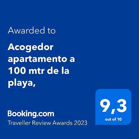 Acogedor Apartamento A 100 Mtr De La Playa, 1 Dormitorio Y Salon Con Sofa Cama Orpesa Kültér fotó